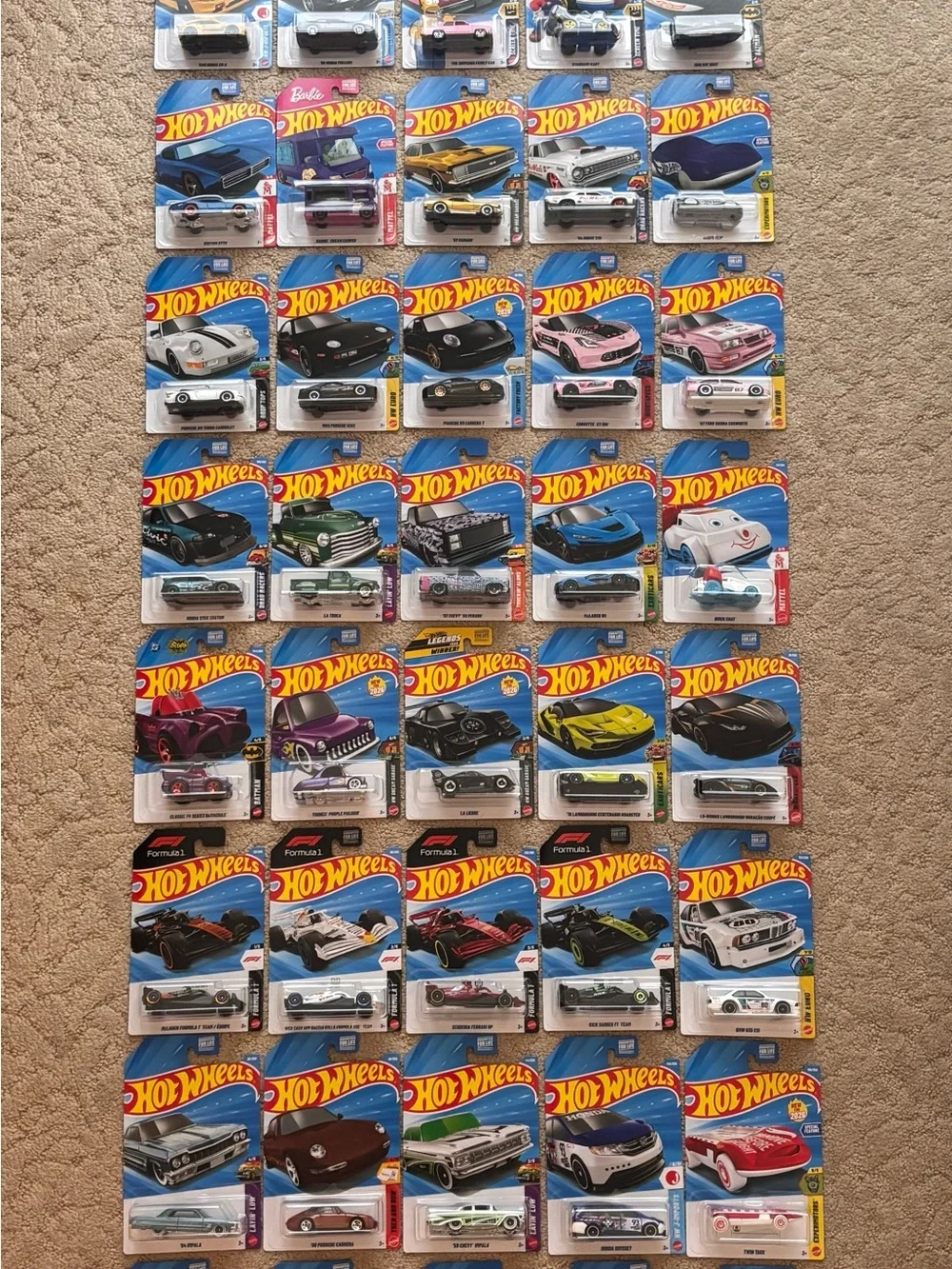 Hot Wheels 2026 Collection including Treasure Hunts